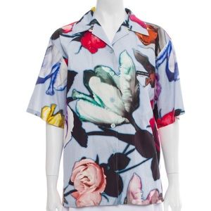 Prada floral shirt with short sleeves